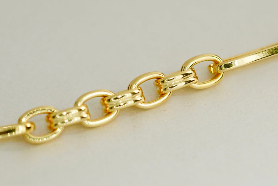 Golden Double Stripes Necklace