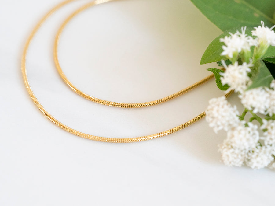 Double gold Necklace