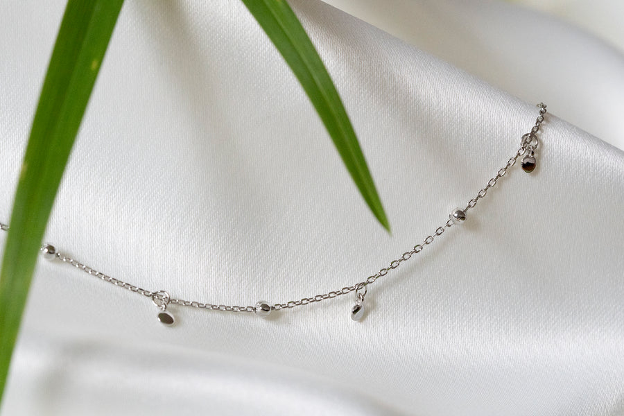 Silver Circle pendants Necklace