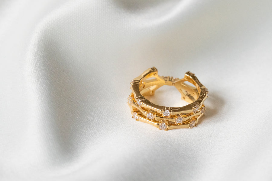 Gold Multi Diamond Ring