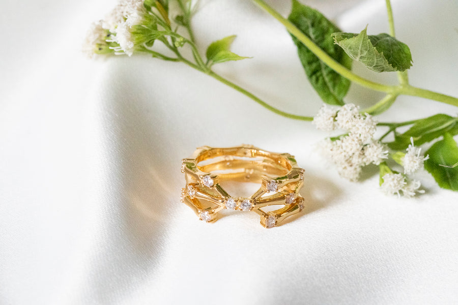Gold Multi Diamond Ring